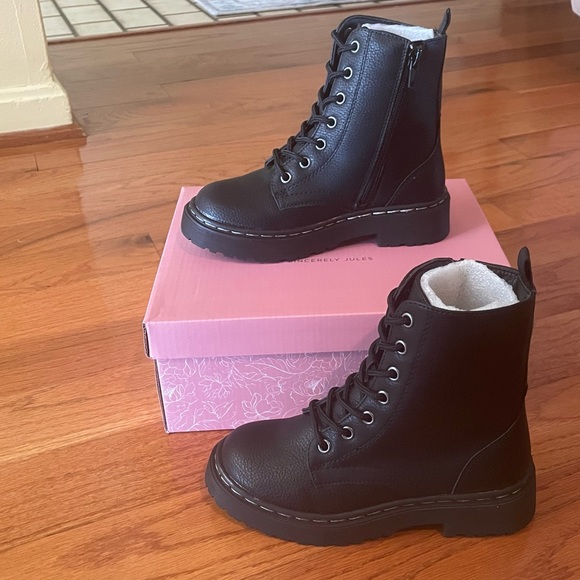 💥 FLASH SALE! 🆕 SINCERELY JULES Girls Lil Harley Combat Boots 13 Youth - Picture 8 of 15